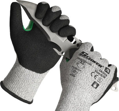 2 Pairs Cut Resistant Gloves ANSI A6/A7 (Send Randomly) Cut Proof Work Gloves, Touchscreen, for Men and Women Used for Woodworking, Glass Cutting, Construction, Cargo Handling, Car Repair, L