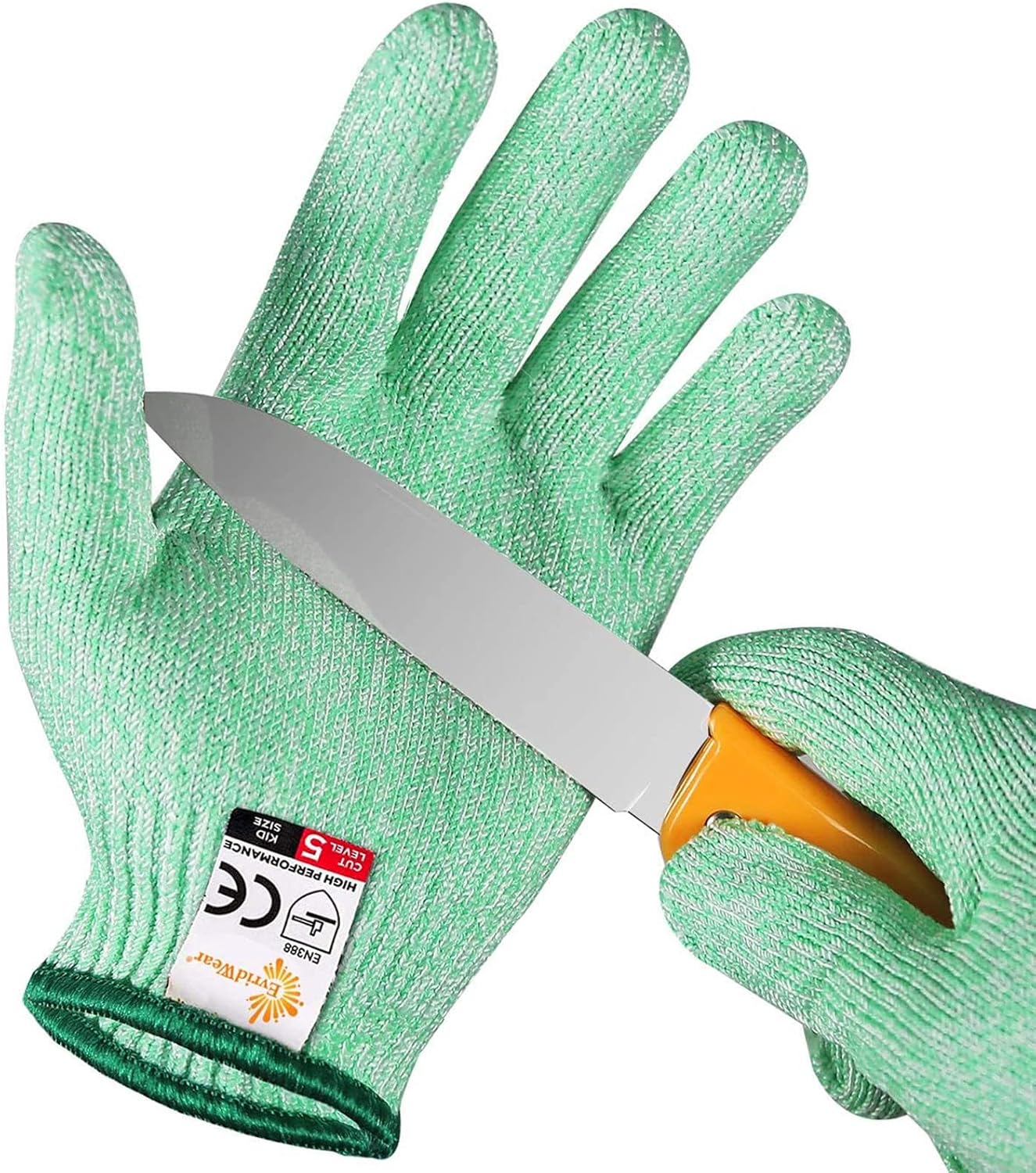 Cut Resistant Gloves for Kids 4-6 Years, Level 5 Protection Cutting Gloves Food Grade for Cooking, Whittling, Wood Carving, Gardening and DIY