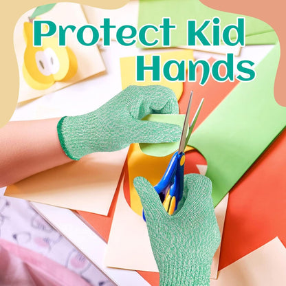 Cut Resistant Gloves for Kids 4-6 Years, Level 5 Protection Cutting Gloves Food Grade for Cooking, Whittling, Wood Carving, Gardening and DIY