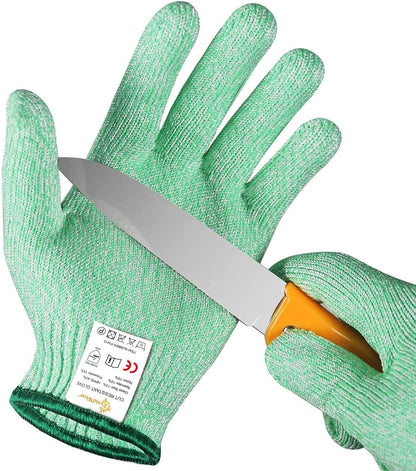 Cut Resistant Gloves for Kids 4-6 Years, Level 5 Protection Cutting Gloves Food Grade for Cooking, Whittling, Wood Carving, Gardening and DIY