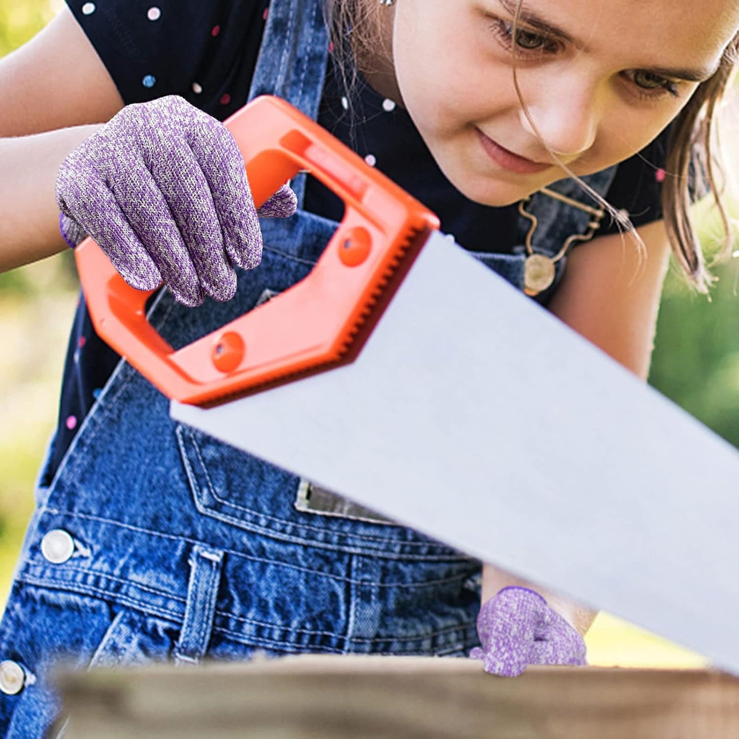 Cut Resistant Gloves for Kids 4-6 Years, Level 5 Protection Cutting Gloves Food Grade for Cooking, Whittling, Wood Carving, Gardening and DIY