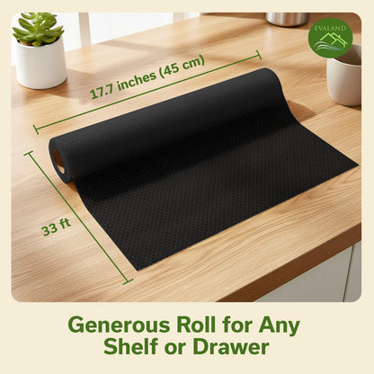 Shelf Liner Cabinet Liner Non-Adhesive Drawer Liner 12 in x 33 FT | Non-Slip, Washable, Waterproof, Fridge Liners, Contact Paper, Shelf Liners for Cabinets, Kitchen, Refrigerator, Clear