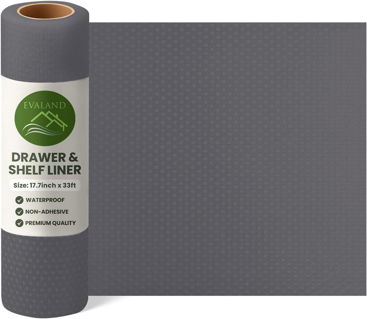 Shelf Liner Cabinet Liner Non-Adhesive Drawer Liner 12 in x 33 FT | Non-Slip, Washable, Waterproof, Fridge Liners, Contact Paper, Shelf Liners for Cabinets, Kitchen, Refrigerator, Clear