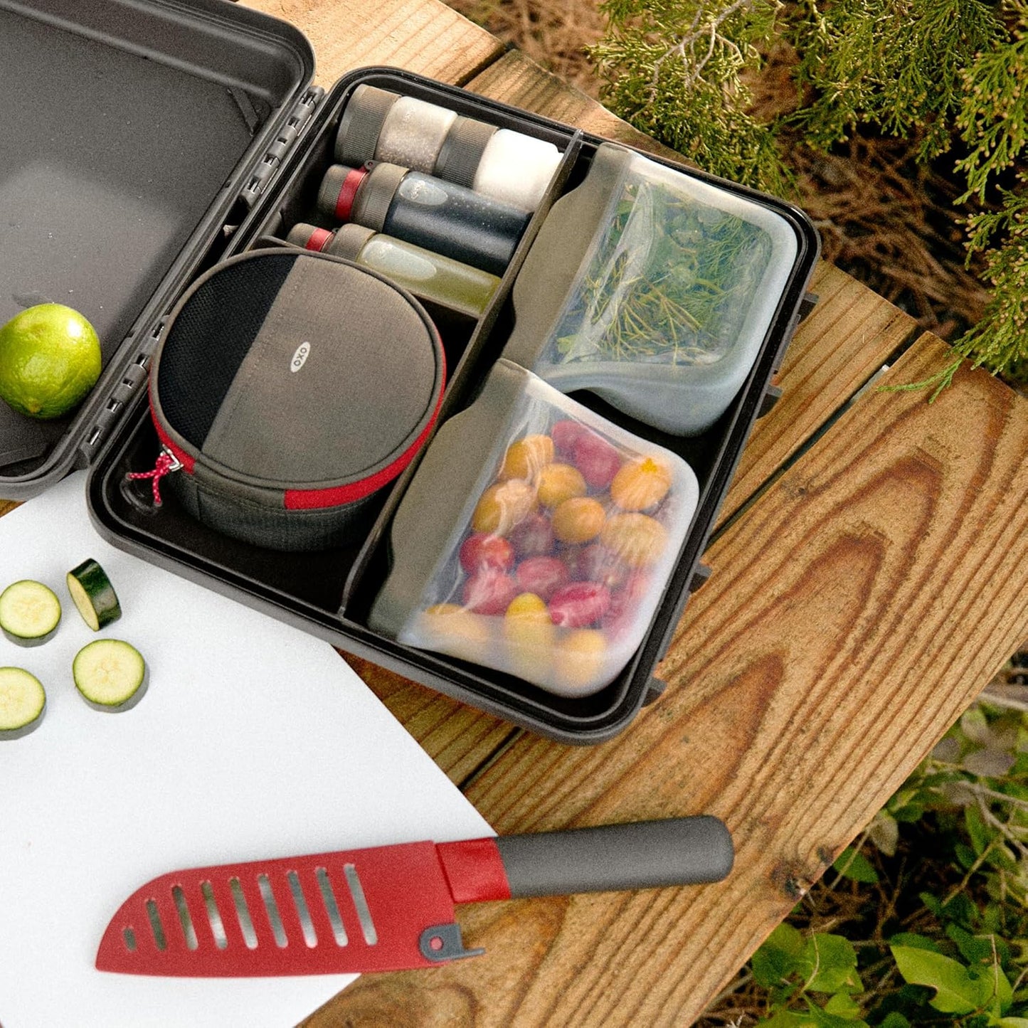 Outdoor Camp Kitchen Prep Set | Camping Cooking Set | Camping Utensils Holder | Camp Cooking Utensils | Outdoor Kitchen Essentials | Travel Utensil Tool Kit