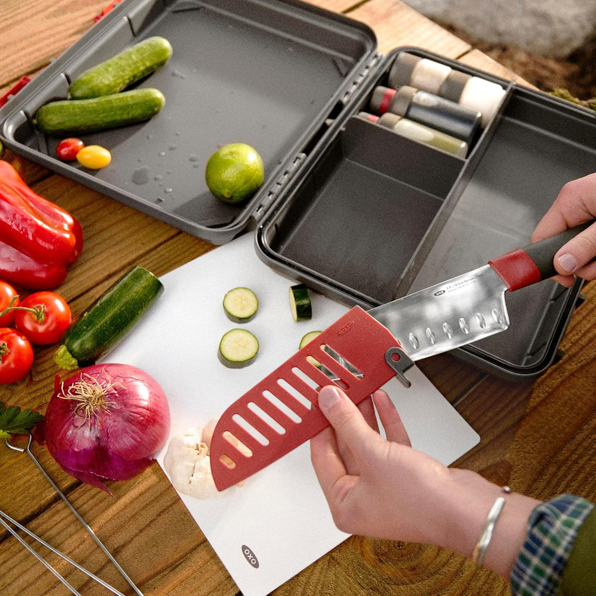 Outdoor Camp Kitchen Prep Set | Camping Cooking Set | Camping Utensils Holder | Camp Cooking Utensils | Outdoor Kitchen Essentials | Travel Utensil Tool Kit