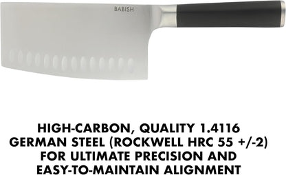 6.5-Inch Forged Cleaver Knife – High-Carbon 1.4116 German Steel Full Tang Kitchen Knife for Heavy-Duty Chopping and Slicing
