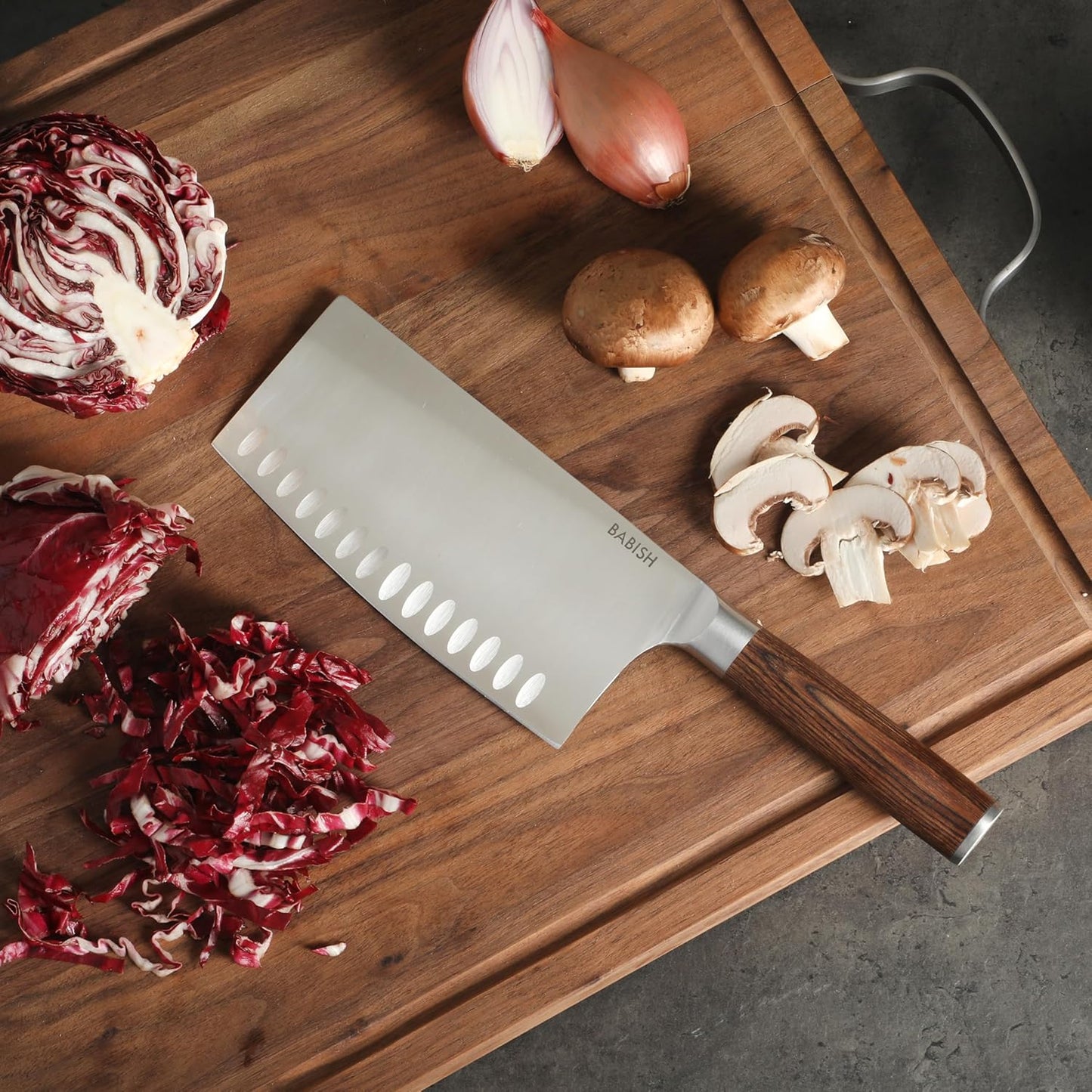 6.5-Inch Forged Cleaver Knife – High-Carbon 1.4116 German Steel Full Tang Kitchen Knife for Heavy-Duty Chopping and Slicing