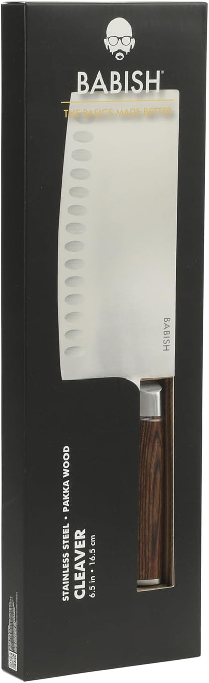 6.5-Inch Forged Cleaver Knife – High-Carbon 1.4116 German Steel Full Tang Kitchen Knife for Heavy-Duty Chopping and Slicing