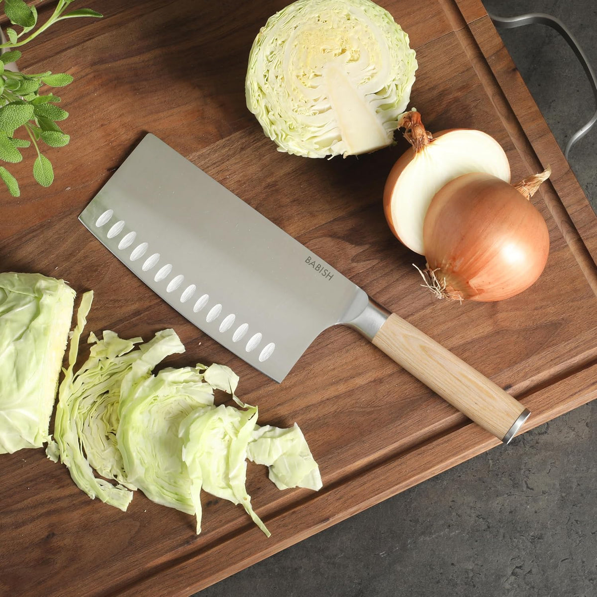 6.5-Inch Forged Cleaver Knife – High-Carbon 1.4116 German Steel Full Tang Kitchen Knife for Heavy-Duty Chopping and Slicing