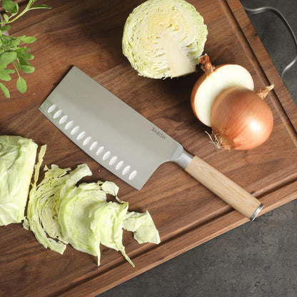 6.5-Inch Forged Cleaver Knife – High-Carbon 1.4116 German Steel Full Tang Kitchen Knife for Heavy-Duty Chopping and Slicing