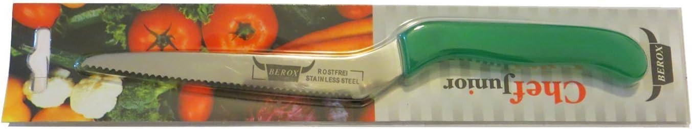 Chef Junior 5 Inches Blade Kitchen Cutting Slicing Knife Offset Handle (Blue)