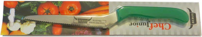 Chef Junior 5 Inches Blade Kitchen Cutting Slicing Knife Offset Handle (Blue)