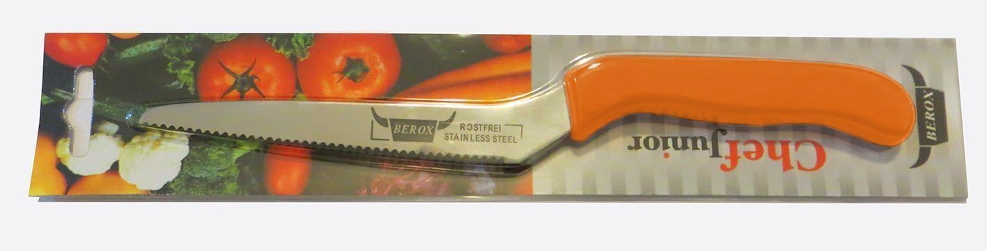 Chef Junior 5 Inches Blade Kitchen Cutting Slicing Knife Offset Handle (Blue)
