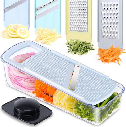 Professional Mandoline Slicer for Kitchen, Multi Purpose Vegetable Slicer Cutter, Vegetable Cutter Onion Cutter for Veggie Fruit Cheese