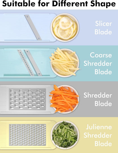 Professional Mandoline Slicer for Kitchen, Multi Purpose Vegetable Slicer Cutter, Vegetable Cutter Onion Cutter for Veggie Fruit Cheese