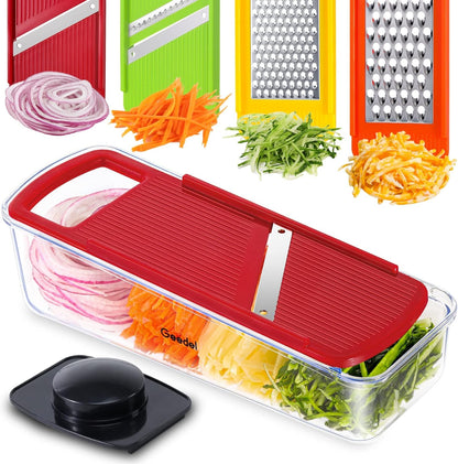 Professional Mandoline Slicer for Kitchen, Multi Purpose Vegetable Slicer Cutter, Vegetable Cutter Onion Cutter for Veggie Fruit Cheese