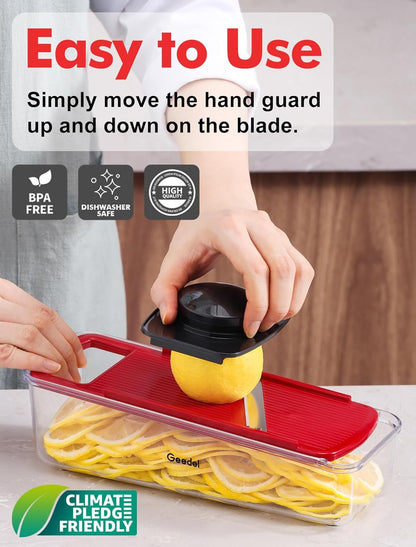 Professional Mandoline Slicer for Kitchen, Multi Purpose Vegetable Slicer Cutter, Vegetable Cutter Onion Cutter for Veggie Fruit Cheese