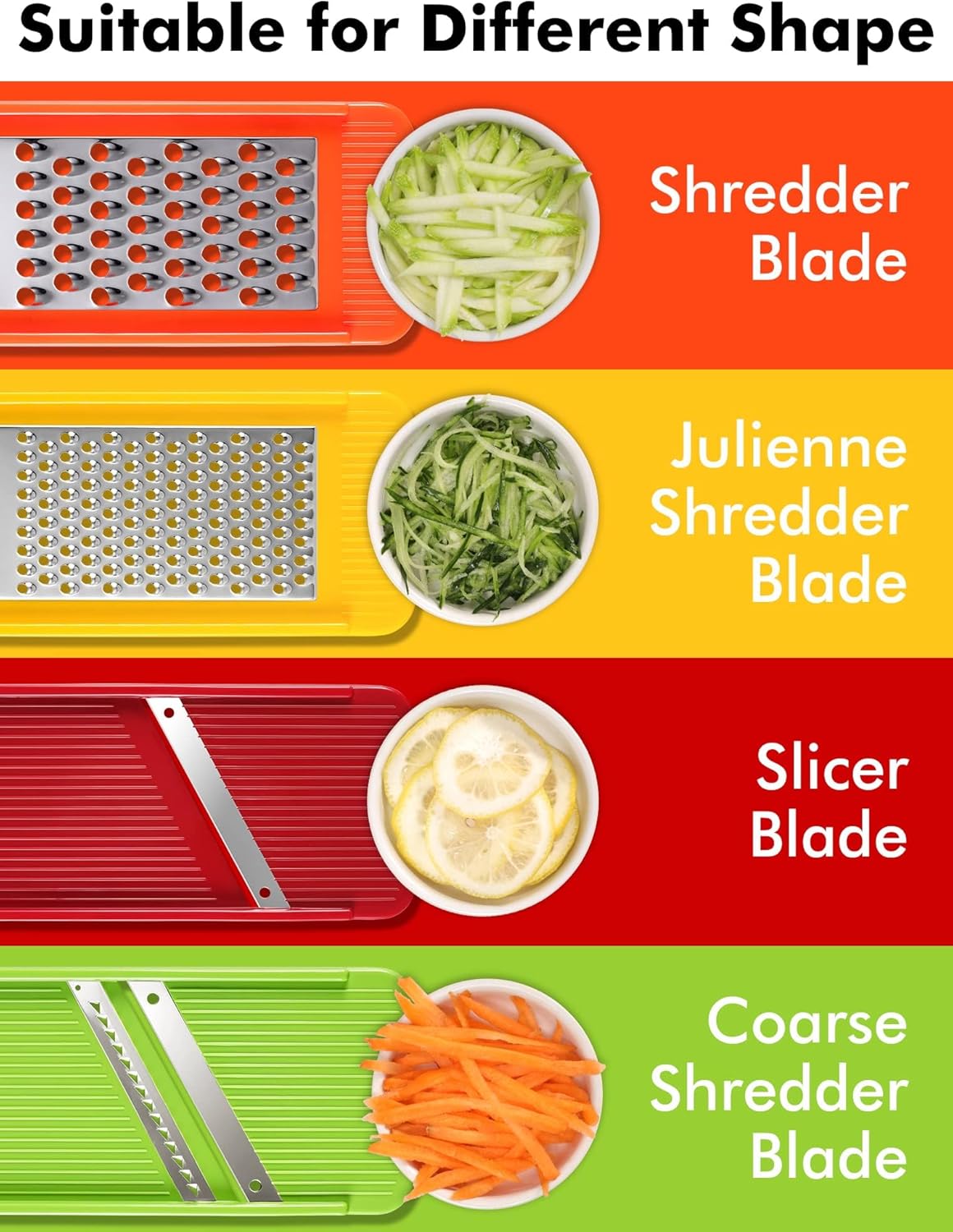 Professional Mandoline Slicer for Kitchen, Multi Purpose Vegetable Slicer Cutter, Vegetable Cutter Onion Cutter for Veggie Fruit Cheese