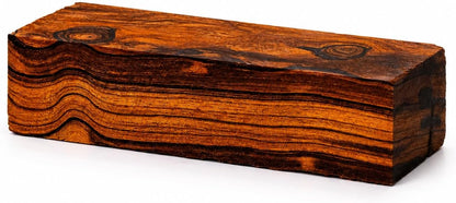 Desert Ironwood Blanks (Burl Ball Pattern) — Grade A, 5 1/8 x 1 3/4 x 1 1/4 in — Exotic Hardwood Lumber Blocks — Ironwood Wood Turning Blanks for Knife Handles, Carving & DIY Woodworking