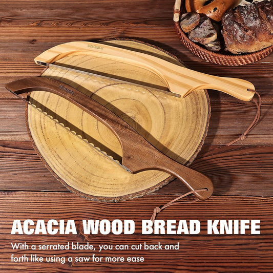 Bread Knife for Homemade Bread,Bread slicer for Homemade Bread | 15.7" Bread slicer for Homemade Bread, Baguettes and More Cuts Thin,Bow Design Easy to Cutting Even Slices