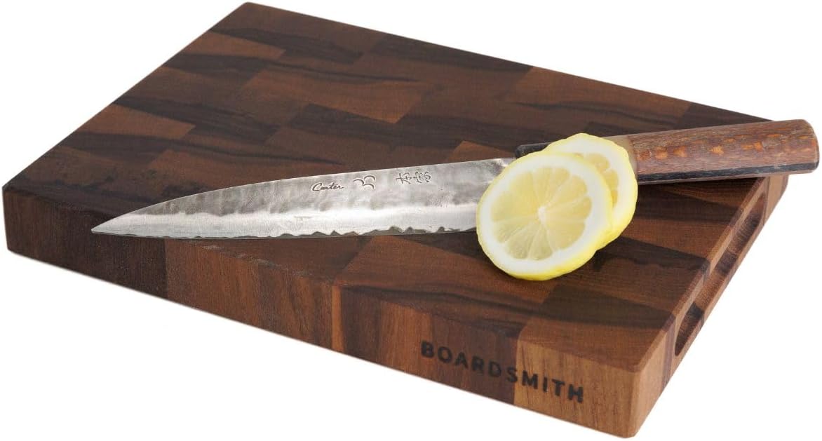 Walnut Sidekick End Grain Cutting Board - Walnut Wood Cutting Board for Kitchen - Kitchen Cutting Board - Wooden Cutting Board