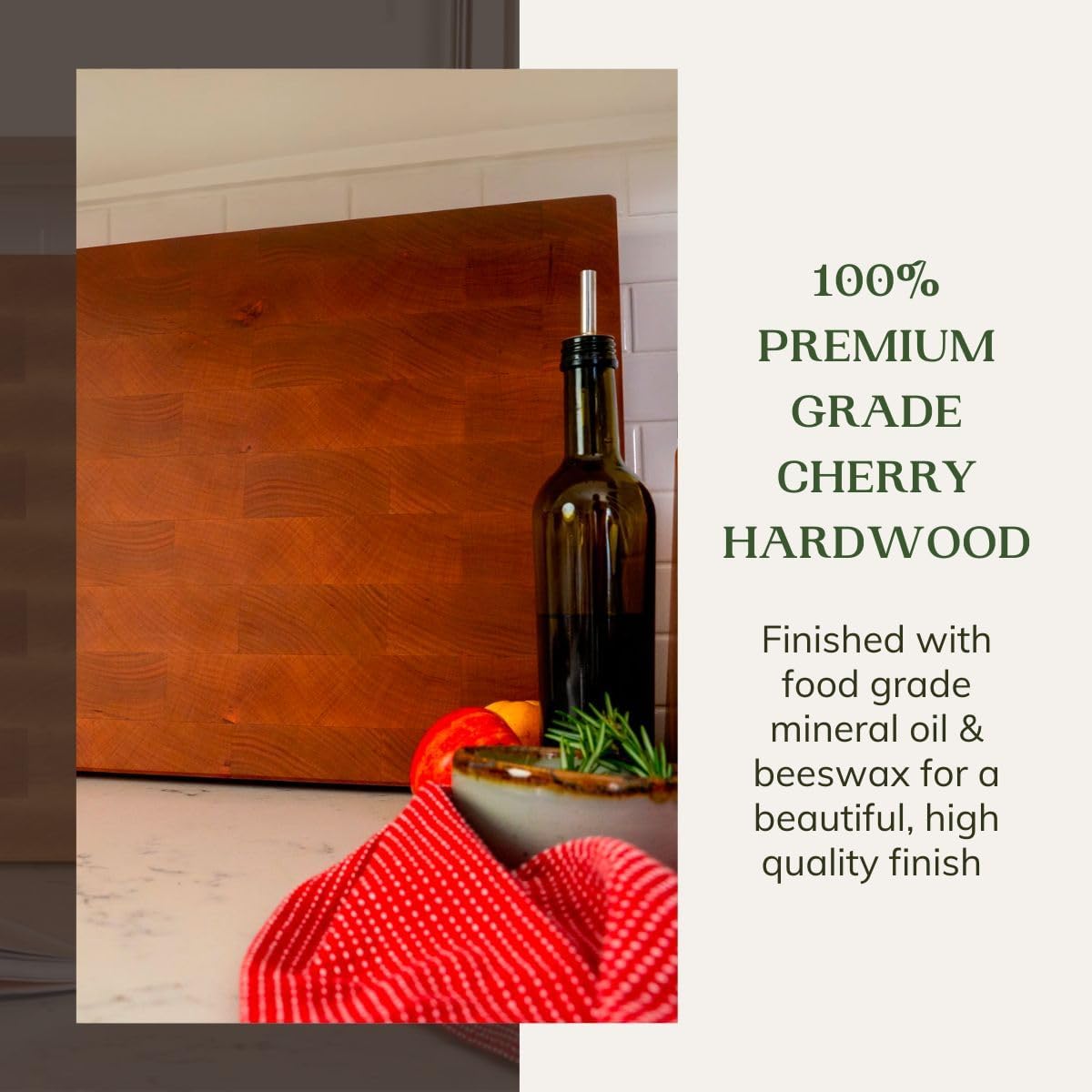 Walnut Sidekick End Grain Cutting Board - Walnut Wood Cutting Board for Kitchen - Kitchen Cutting Board - Wooden Cutting Board