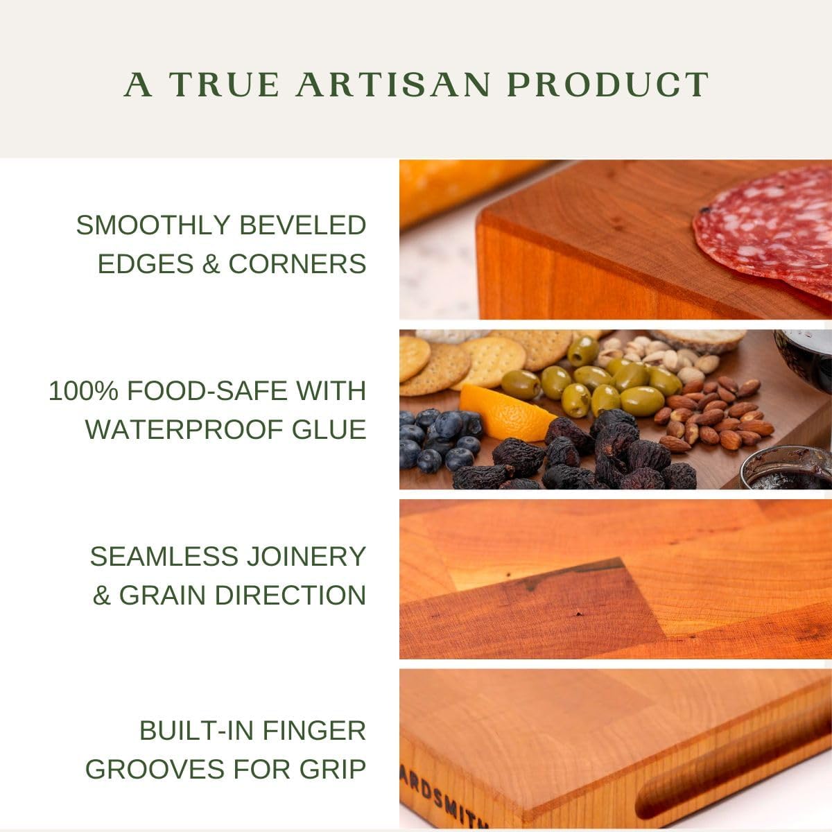 Walnut Sidekick End Grain Cutting Board - Walnut Wood Cutting Board for Kitchen - Kitchen Cutting Board - Wooden Cutting Board