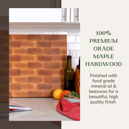 Walnut Sidekick End Grain Cutting Board - Walnut Wood Cutting Board for Kitchen - Kitchen Cutting Board - Wooden Cutting Board