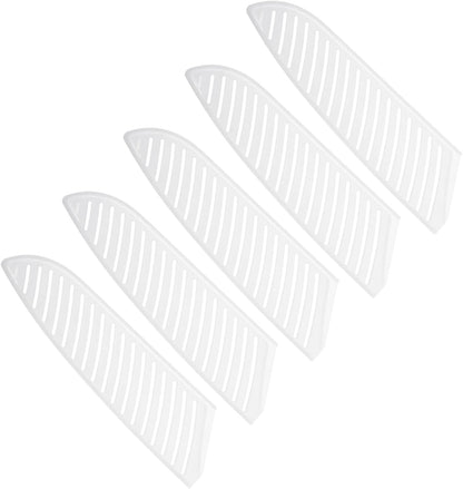 PP Safety Knife Sheath 7" Length, 1.8" Opening, Suitable for 1.5-2.0mm Thickness Santoku Knife, 2-Pack, White