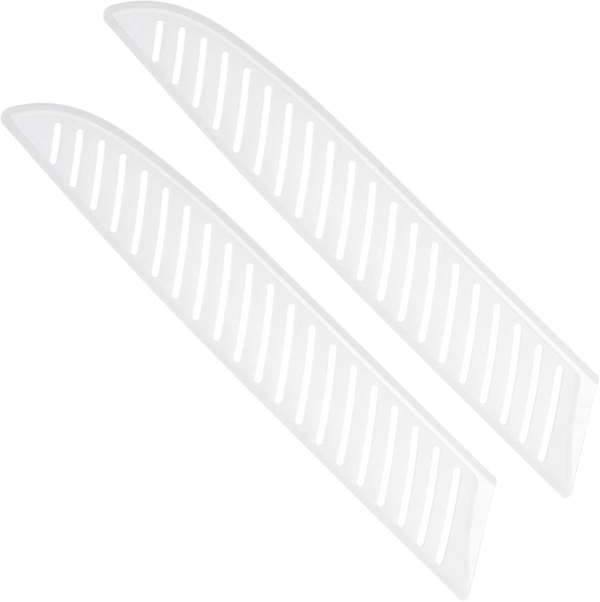 PP Safety Knife Sheath 7" Length, 1.8" Opening, Suitable for 1.5-2.0mm Thickness Santoku Knife, 2-Pack, White