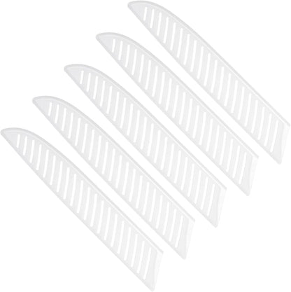 PP Safety Knife Sheath 7" Length, 1.8" Opening, Suitable for 1.5-2.0mm Thickness Santoku Knife, 2-Pack, White