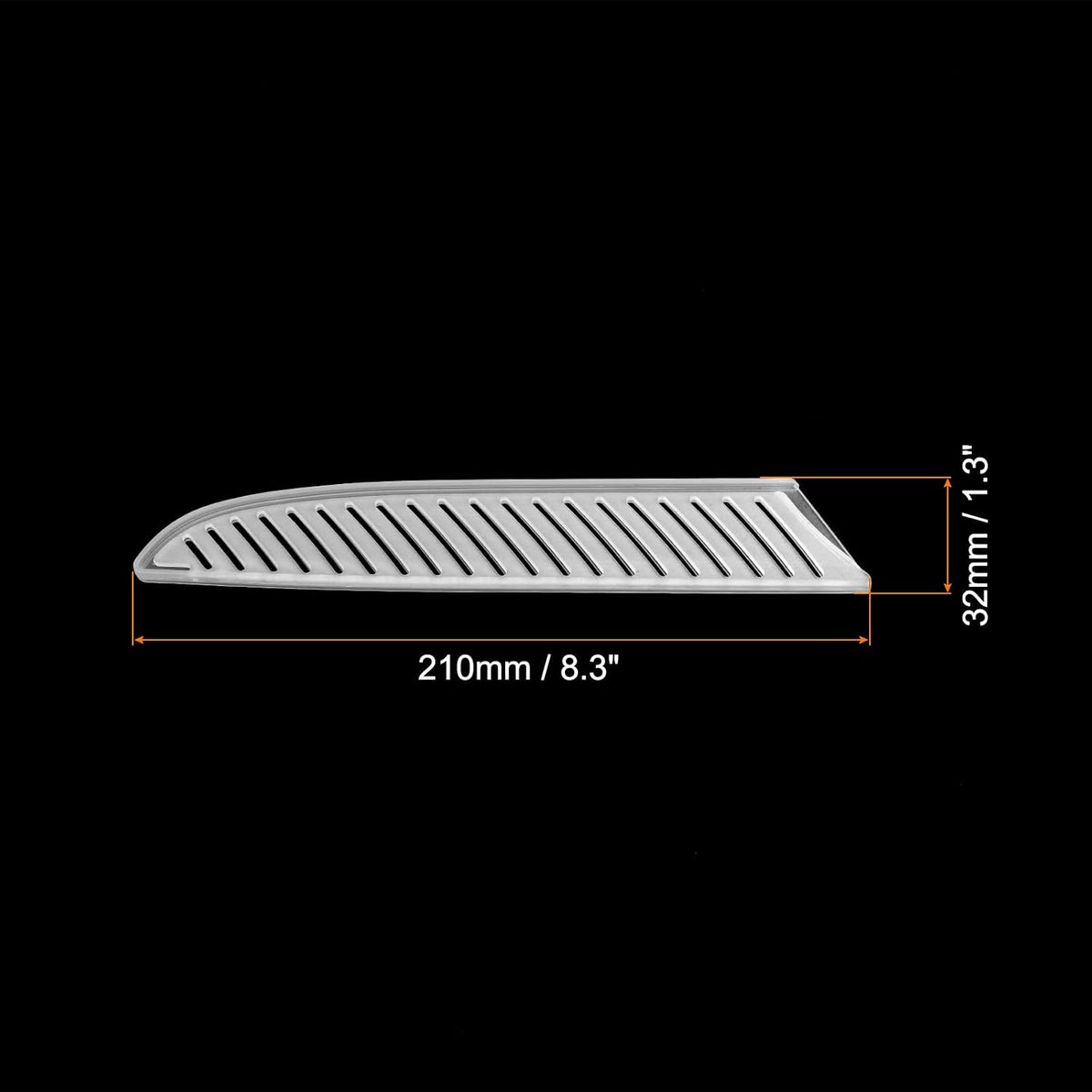 PP Safety Knife Sheath 7" Length, 1.8" Opening, Suitable for 1.5-2.0mm Thickness Santoku Knife, 2-Pack, White
