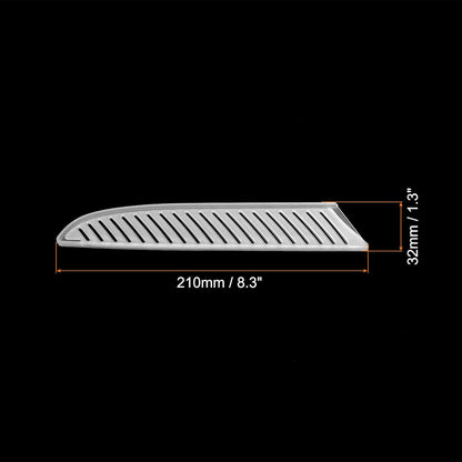 PP Safety Knife Sheath 7" Length, 1.8" Opening, Suitable for 1.5-2.0mm Thickness Santoku Knife, 2-Pack, White