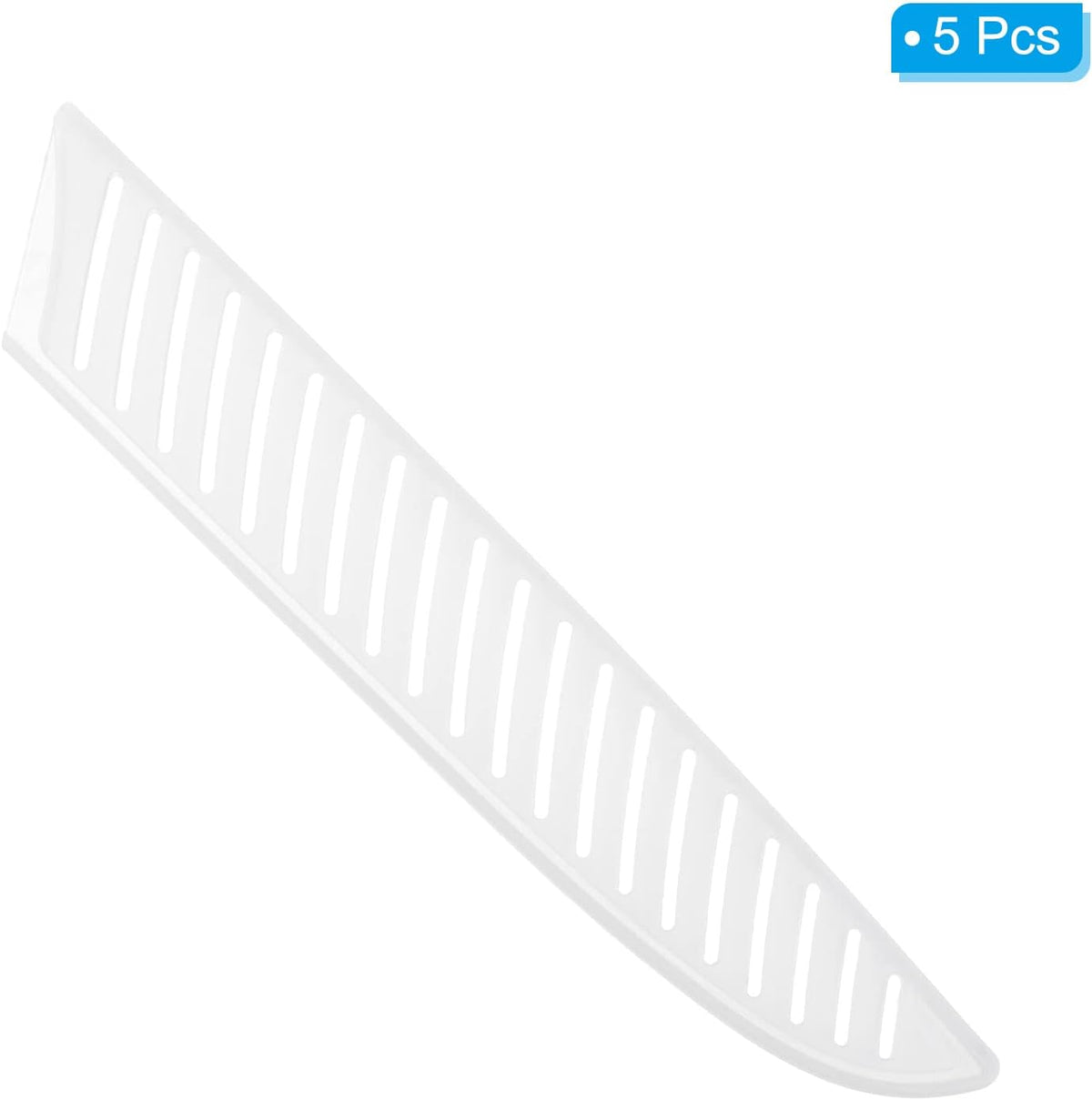 PP Safety Knife Sheath 7" Length, 1.8" Opening, Suitable for 1.5-2.0mm Thickness Santoku Knife, 2-Pack, White