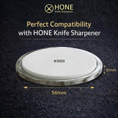 #𝟑𝟎𝟎𝟎 𝐂𝐞𝐫𝐚𝐦𝐢𝐜 𝐃𝐢𝐬𝐜 for 𝗛𝗢𝗡𝗘 𝗞𝗻𝗶𝗳𝗲 𝗦𝗵𝗮𝗿𝗽𝗲𝗻𝗲𝗿, Premium Rolling Knife Sharpener Disc for Fine Sharpening & Blade Maintenance, Extra Sharp Knives Honing & Polishes Edge