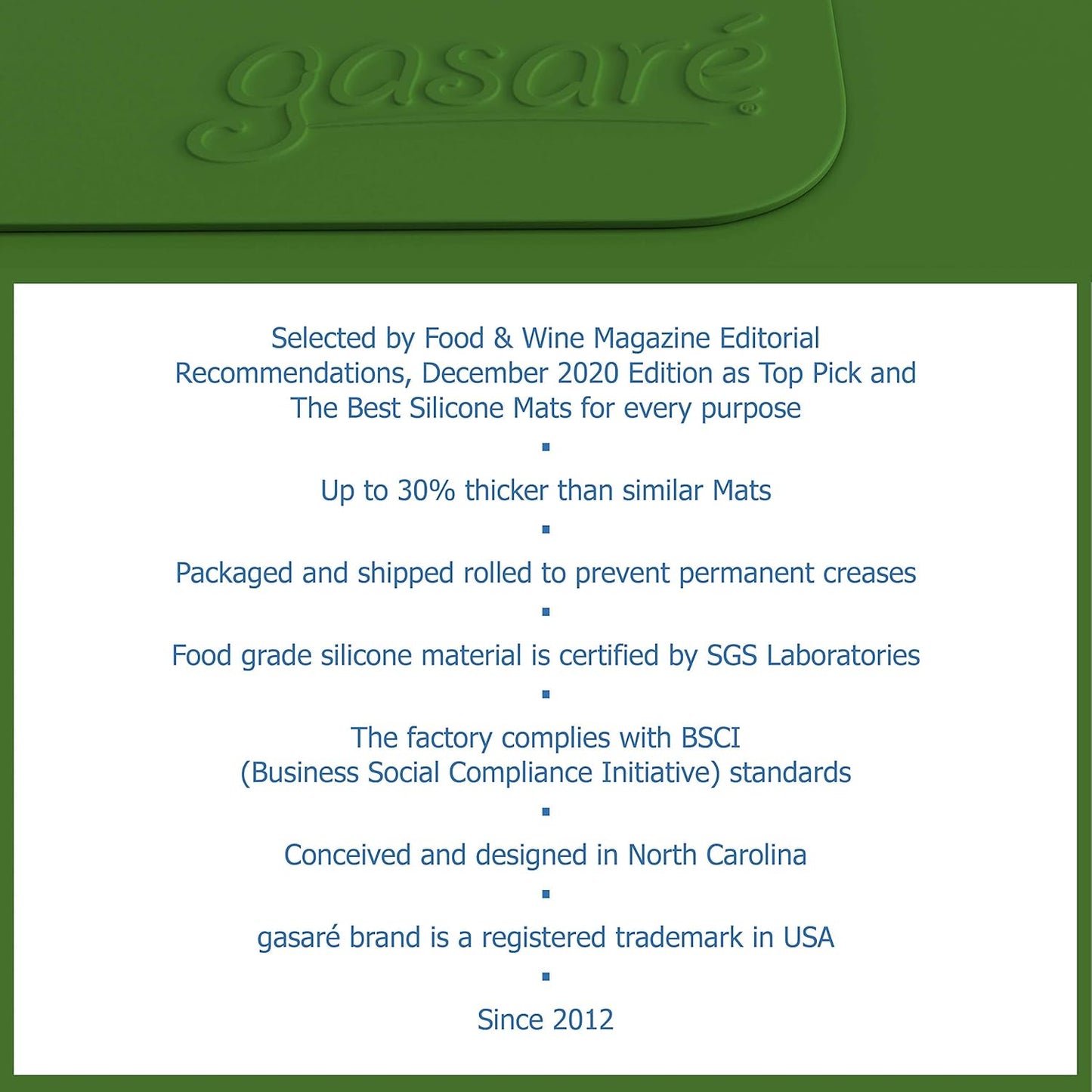 GASARE, Set of 2, Extra Large, Thick, Silicone Mats for Kitchen Counter, Heat Resistant Mats, Countertop Protector, Non-Slip, Easy to Clean, 25 x 17 Inches x 1.4mm, Black