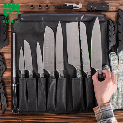 FULLHI Knife Set, 14pcs Japanese Knives Set, Multiple Colour Premium German Stainless Steel Chef Knife Set