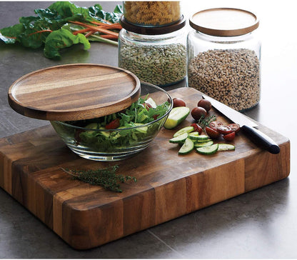 Gourmet End Grain Union Stock Yard Professional Chopping Butcher Block, Brown, 14 x 20 x 2.75" | Large 14" x 20" x 3" Chopping Block | Knife Friendly End Grain | Thick Cutting Board | Meat Carving Board | Meal Prep
