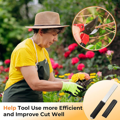 Diamond Sharpening 121n Dual-grit Knife Sharpener Stone Tool Lawn Mower Blade Sharpener File Garden Tool 325/1200 Grit Handheld Double with Angle Guide for Kitchen Axe Machete Chisel Drill