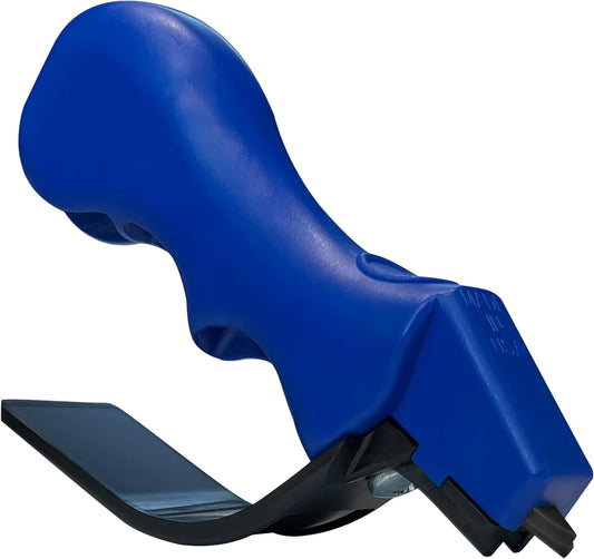 ACCUSHARP Knife Sharpener, Portable and Easy to Use, Hones and Sharpens Cleavers, Kitchen, and Serrated Knives, Sharpens Double Beveled Edge Knives
