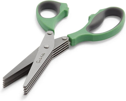 10-Blade Herb Shears, Green
