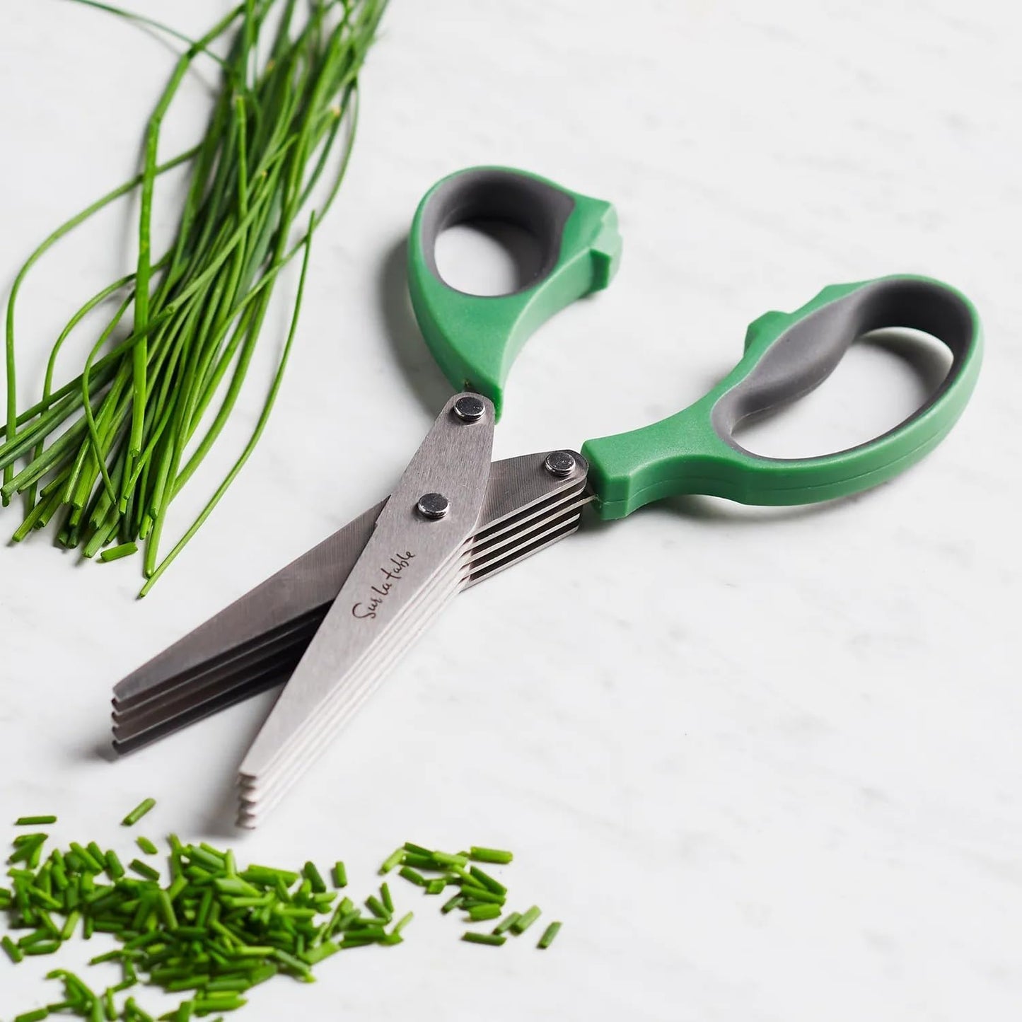 10-Blade Herb Shears, Green