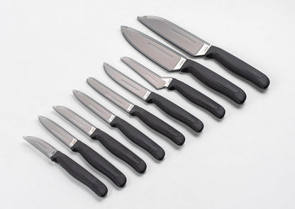 Serrated Paring Knife – German Stainless Steel Blade with Sustainable Wheat Straw NonSlip Handle – Blade Guard Included – Dishwasher Safe – 3.9 inches - Gray