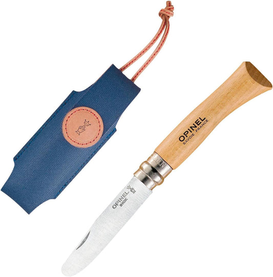 My First No.7 Box Set with Sheath - Stainless Steel Children’s Folding Pocket Knife with Safety Rounded Tip