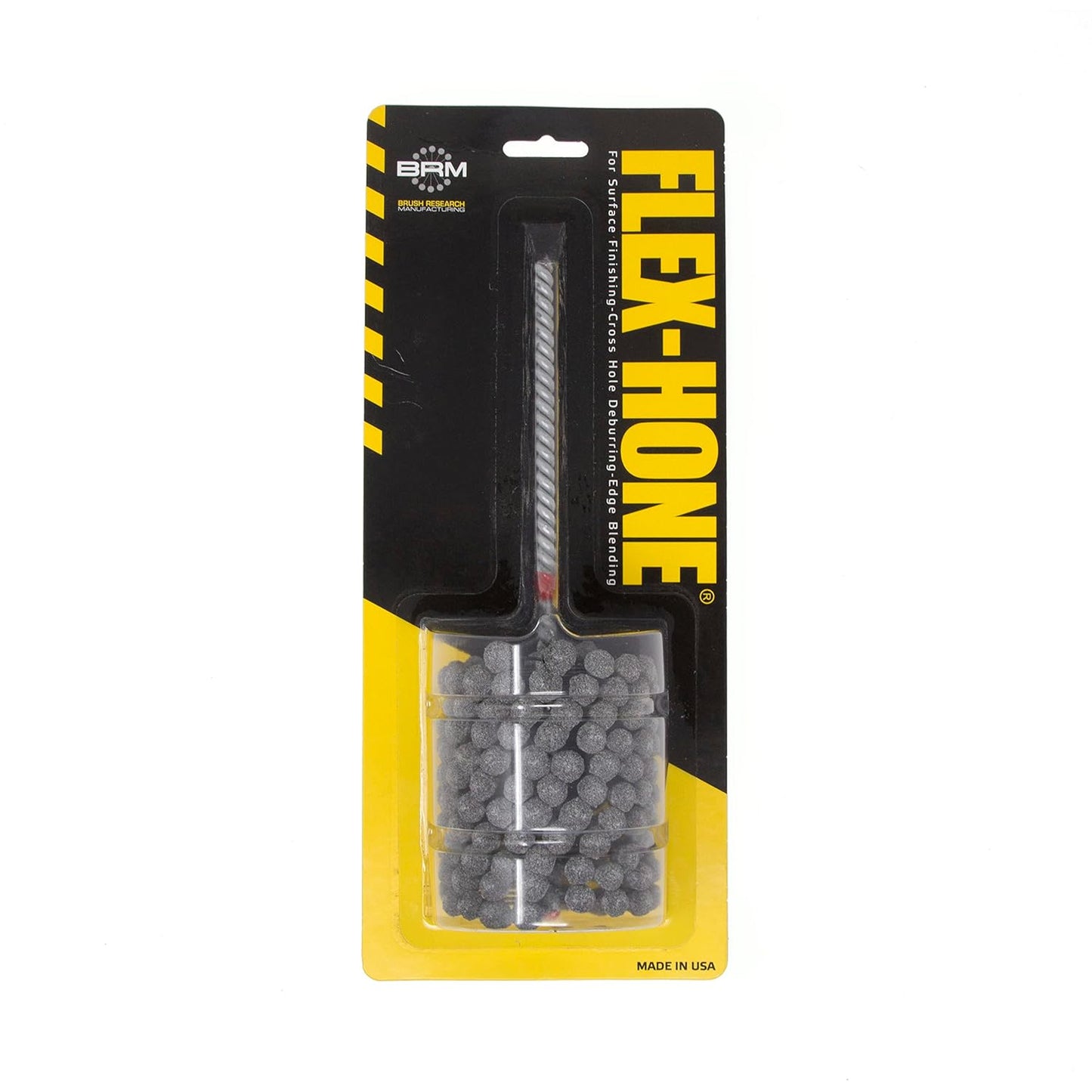 Brush Research BC14M240Z25 Flex-Hone®, 0.551" (14mm) Diameter, 240 Grit, Zirconia Alumina #1525, for Low Carbon to Medium Carbon Steels, Stainless Steel and Cast Iron - Colors A