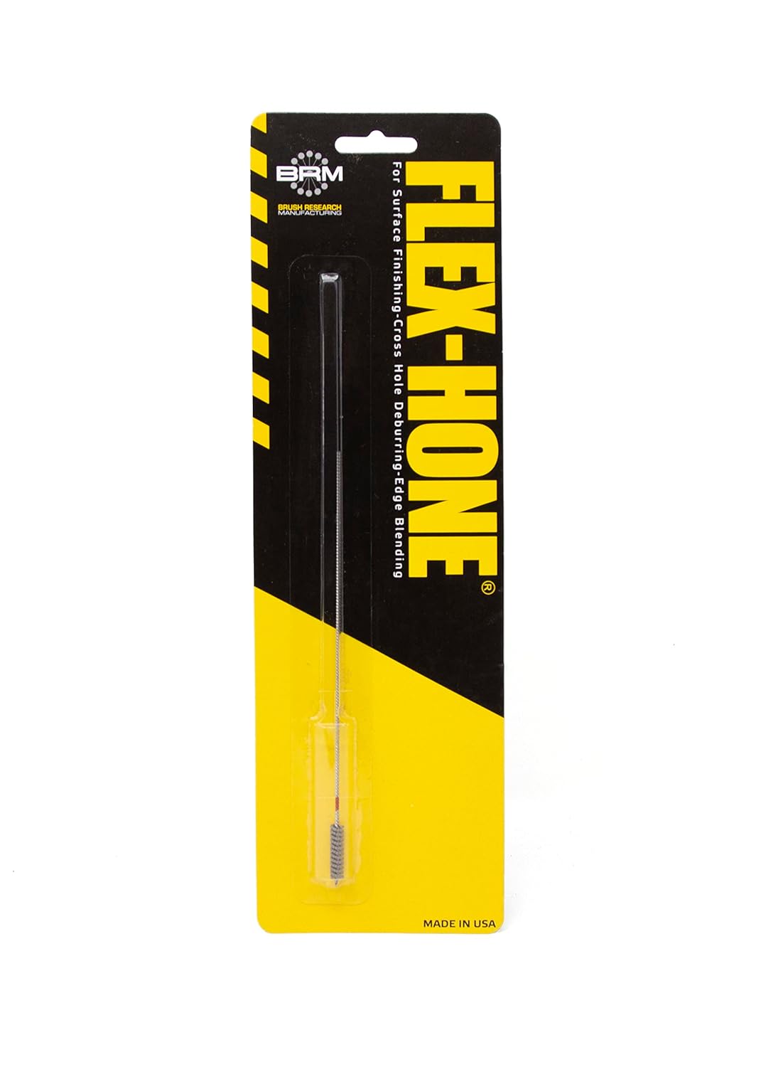Brush Research BC14M240Z25 Flex-Hone®, 0.551" (14mm) Diameter, 240 Grit, Zirconia Alumina #1525, for Low Carbon to Medium Carbon Steels, Stainless Steel and Cast Iron - Colors A