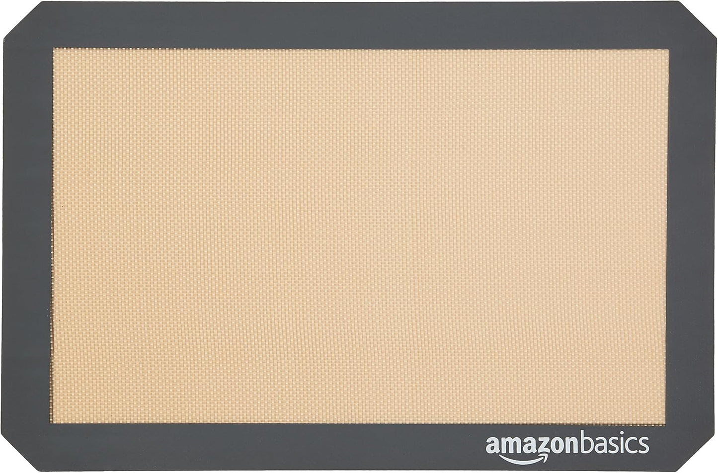 Rectangular Non-Stick Silicone Baking Mat, Food Safe, Heat Resistant, 9"x13", 9.9"x14.8", and 16.5"x11.6", Beige/Gray, Pack of 3