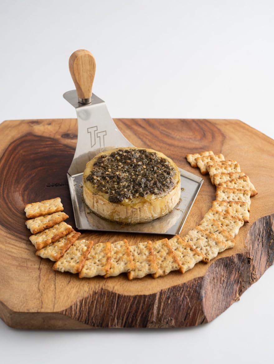 I Cream Cheese Platter with Serving Knife I Easily Smoke Cream Cheese I Perfect for Smoker, Grill, & Oven I Dishwasher Safe I Made in USA I 1 Platter