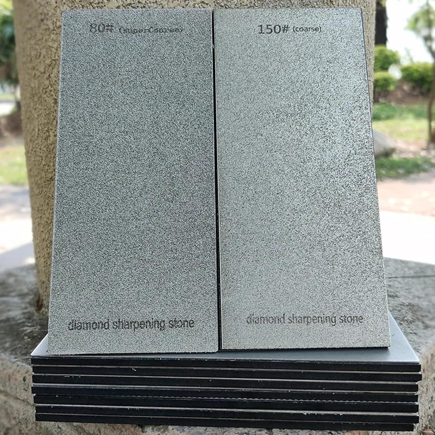 3 PCS Diamond Sharpening Stone Diamond Knife Sharpener Plate Honing Whetstone for Knives Chisel (240#+600#+1200#)
