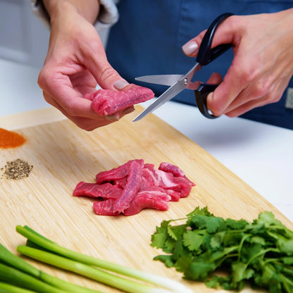 Deluxe Unlimited Kitchen Scissors All Purpose Kitchen Shears with Japanese Stainless Steel Blades, 8-inch Overall Length, Dark Navy
